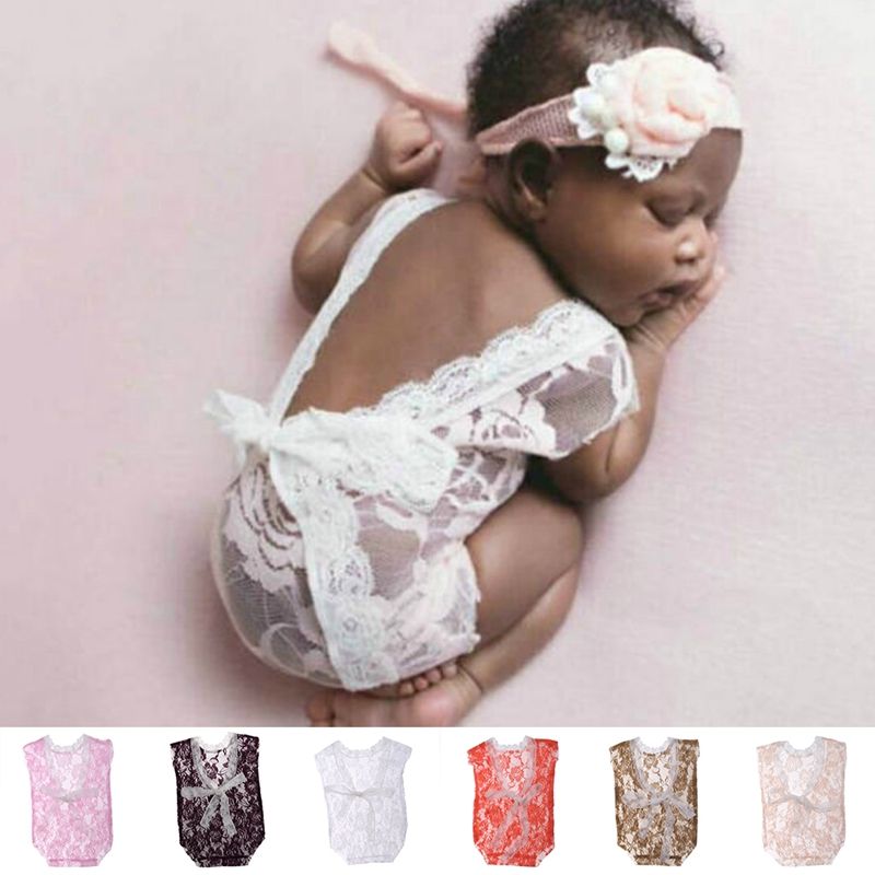 newborn lace romper