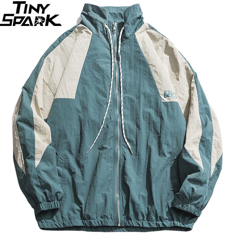 retro color block jacket