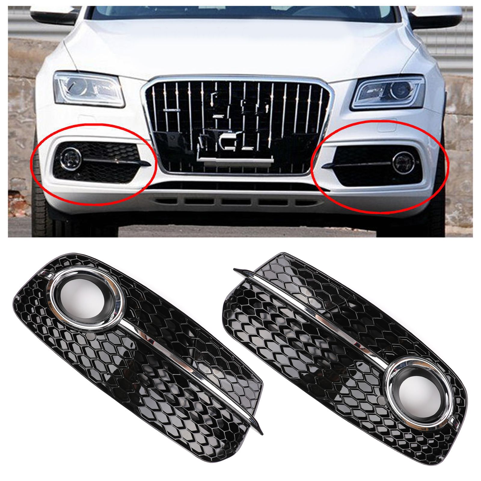 audi q5 front bumper parts