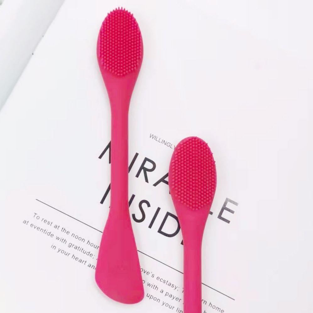Double Head Silicone Face Mask Brush Soft Face Mask Facial Cleansing