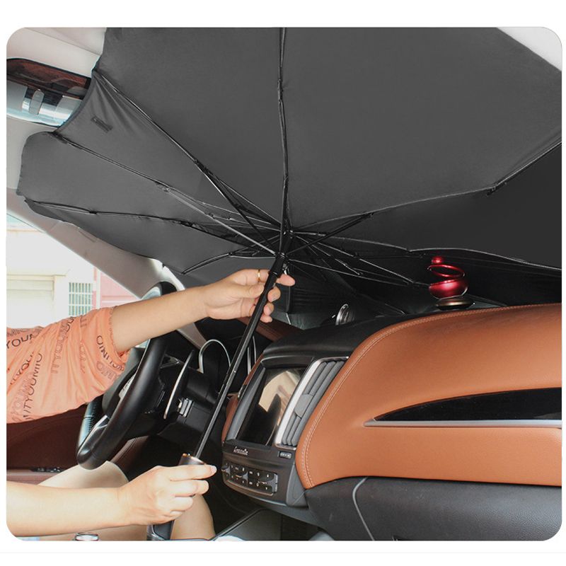 Car Sun Shade Protector Auto Front Window Sunshade Covers Sun Umbrella  Foldable