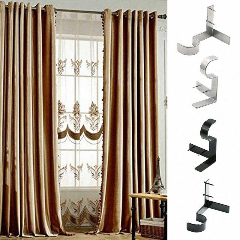 adjustable double curtain rod brackets ann and hope curtain