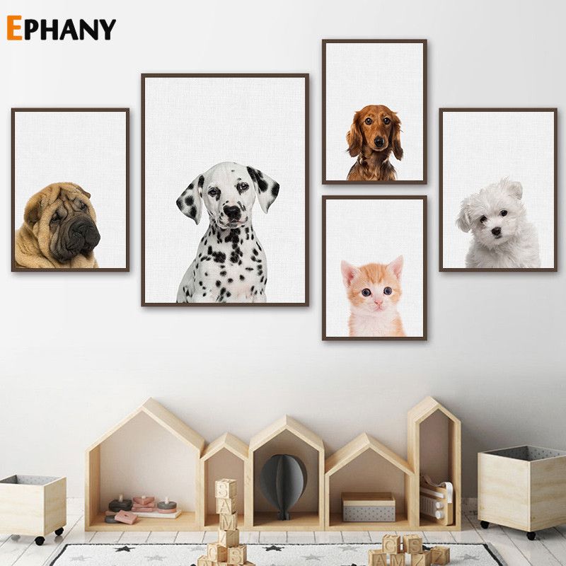 puppy canvas art