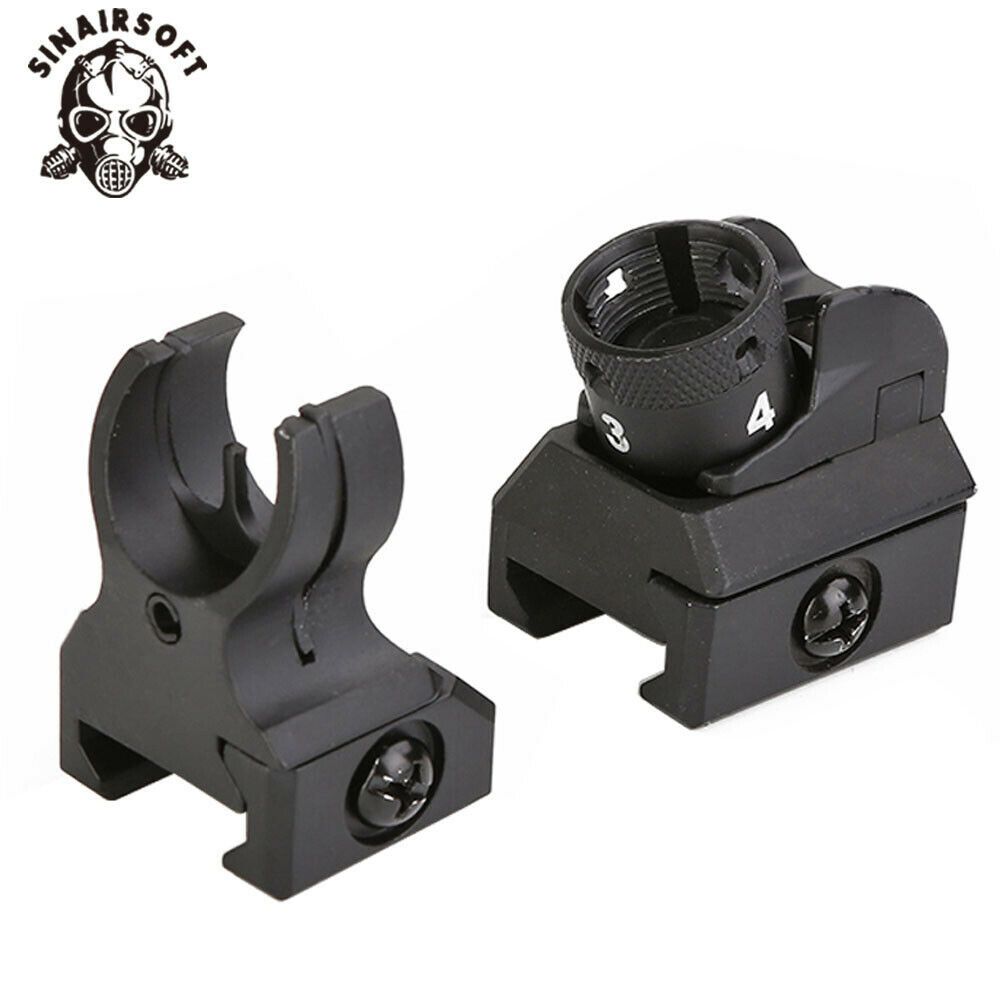 2021 HK 416 Style Picatinny Iron Sights Set Tactical Low Profile Front