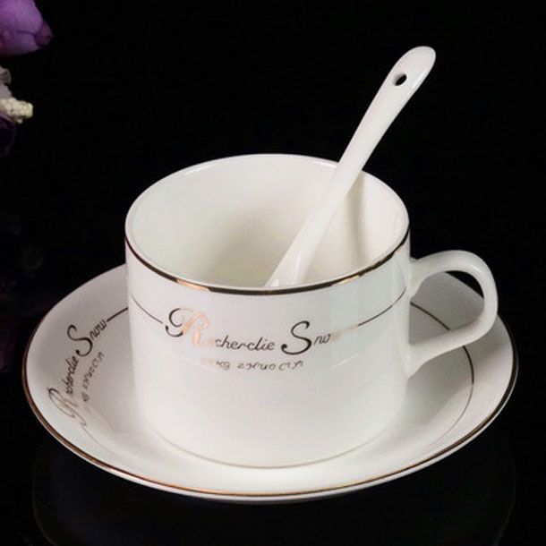 2020 7 أنماط أسود أبيض Coffe Mug الأوروبي النقي السيراميك فنجان القهوة مجموعة الصحن إلكتروني فنجان القهوة رسم فنجان القهوة القدح 2021 من Life Home 55 77ر س موبايل Dhgate