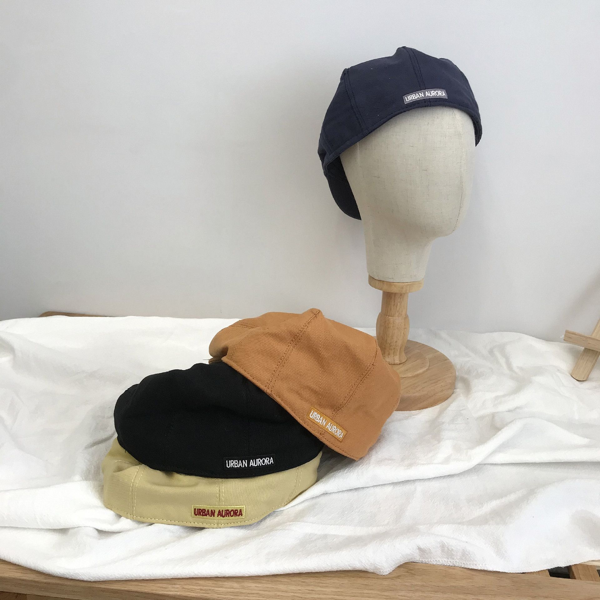 LL Beret Hats for Women Autumn Winter Cotton Iron Standard Style Embroidery Forward Cap