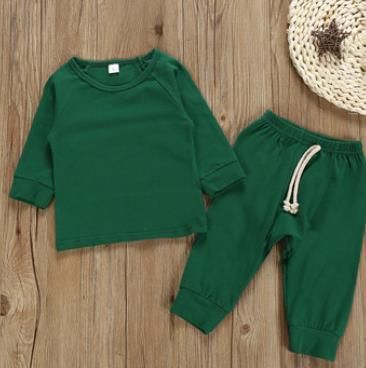 # 3 Solid toddler hem kläder