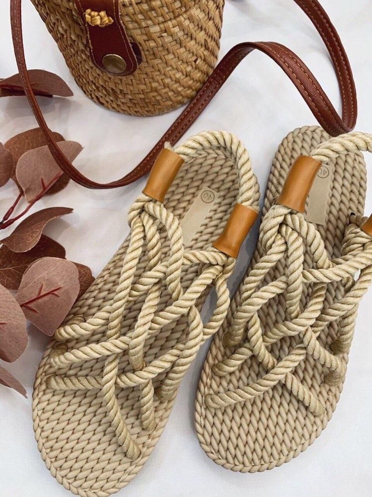 rope flat sandals