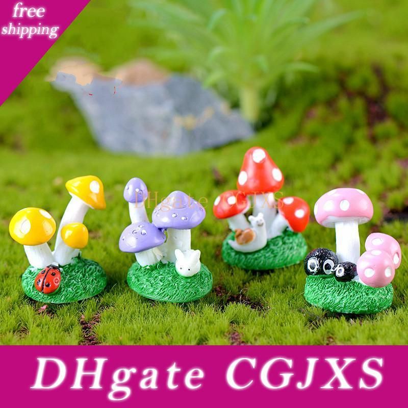 10pcs cartoon miniature ladybird moss micro landscape fairy garden DIY ornaments