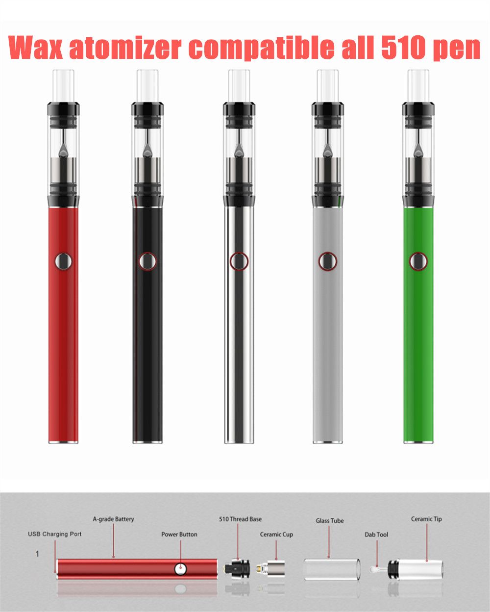 Newest Wa 420 Wax Vape Pen Voltage Control 400mah 510 Thread Battery With Quartz Coil And Build In Dab Tool Dhl Vapour Cigarettes Starter Kit Vapour Kit From Sherry2015 6 64 Dhgate Com