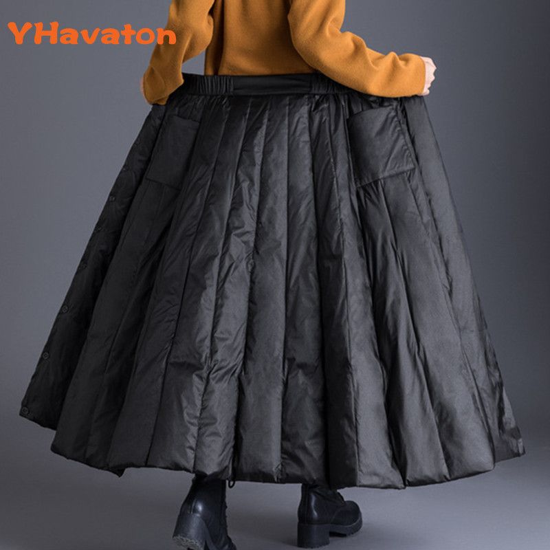 plus size winter maxi skirts