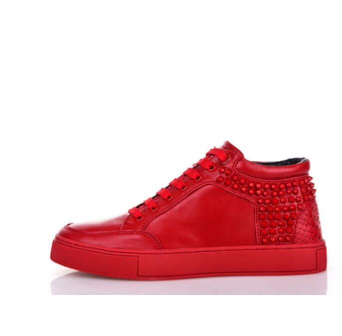 Нидерланды High Top мода Royaums бренда кроссовки мужчины повседневная  обувь замши заклинание цвет заклепки Свободного тренер Повседневный Walking