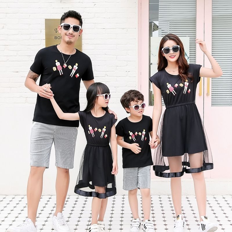 mom dad and son matching outfits