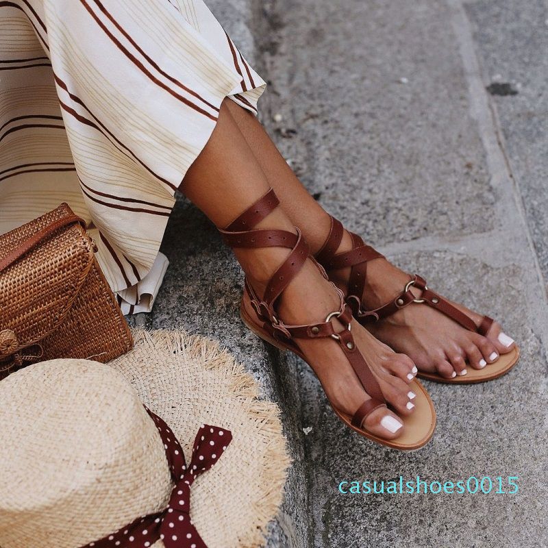strappy beach sandals