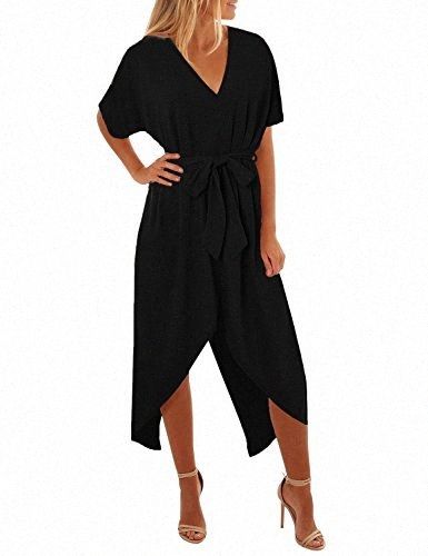 short black flowy long sleeve dress