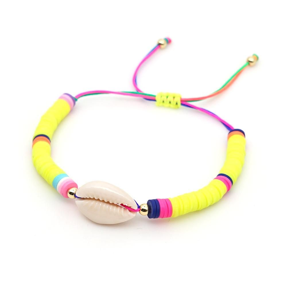 Pulsera De Arcilla De Polímero Elástico De Bohemia Pulsera Pulsera De Arcilla De Polímero Elástico De Bohemia Pulsera