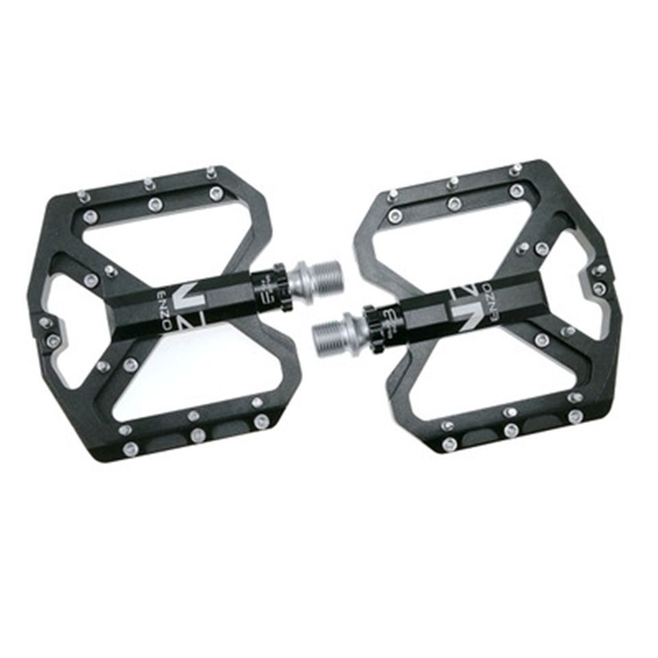 Aluminum Bike Pedal MTB Mountain Road Bicycle Bearings flat Cycling Pedals Black