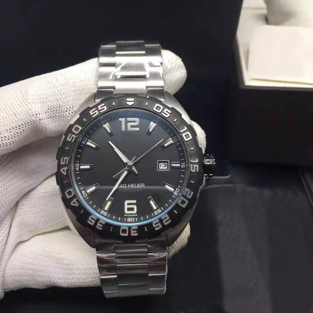 Mens Watches Automatic Movement Calendar Full Work 41mm Watch Stainless