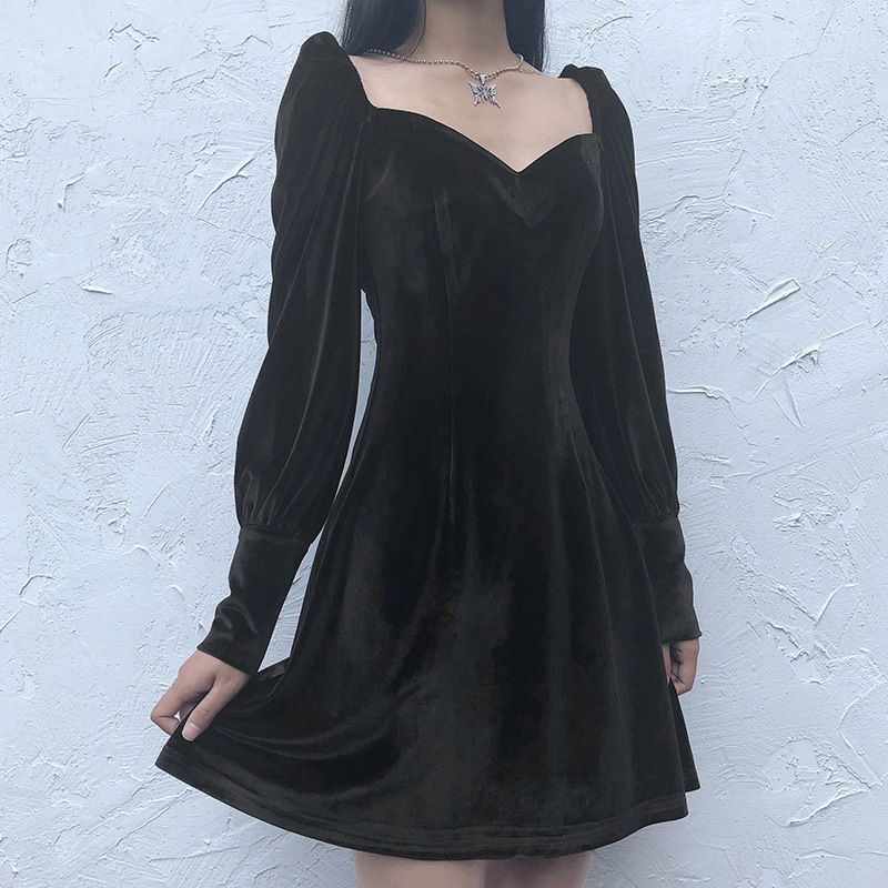 gothic velvet dress