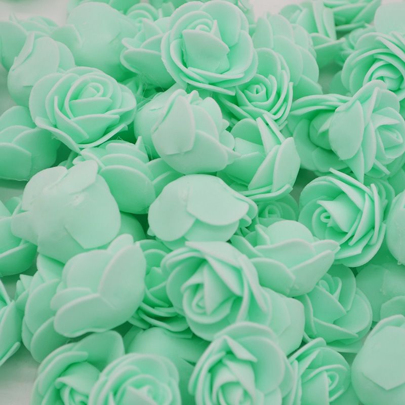 mint green flowers