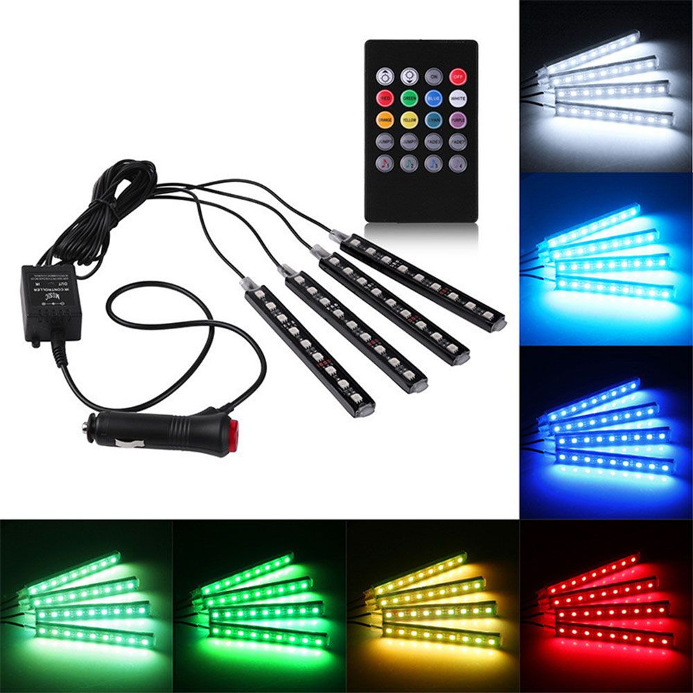 2020 Car RGB LED Strip Light Lights Colors Car Styling Decorative