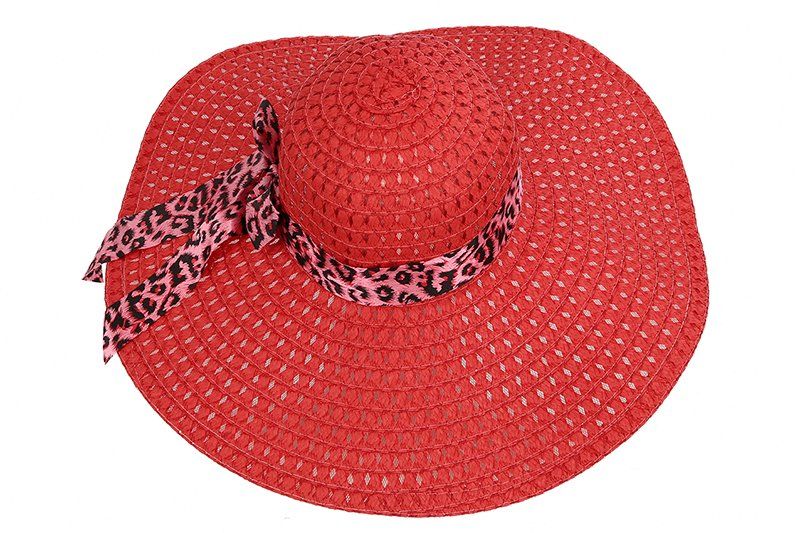 red summer hat