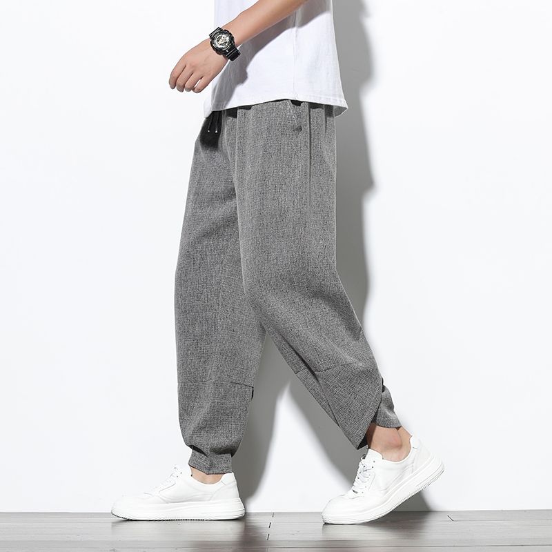 plus size linen harem pants