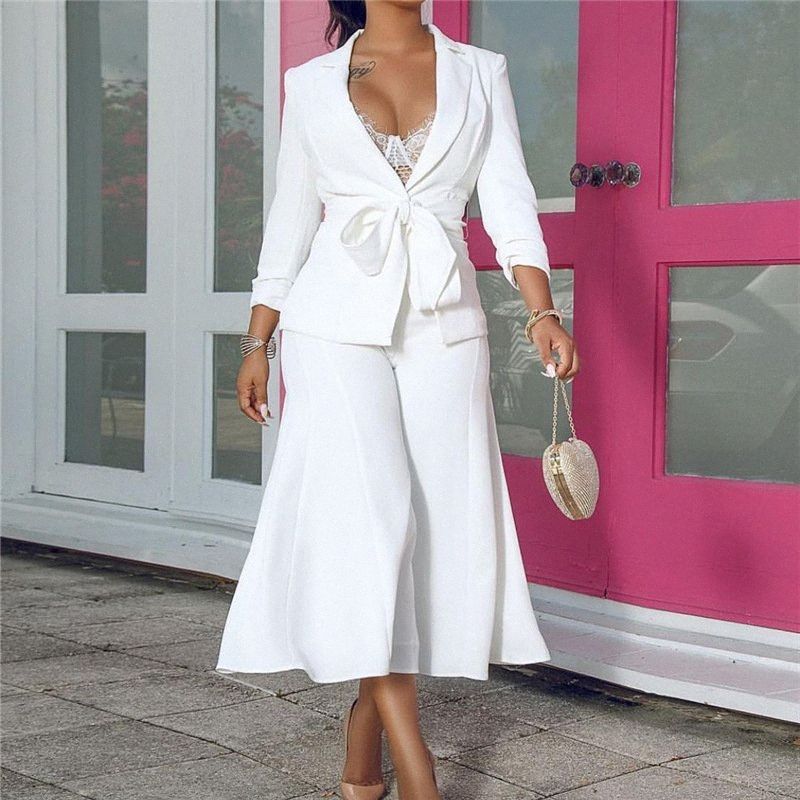 white blazer skirt set