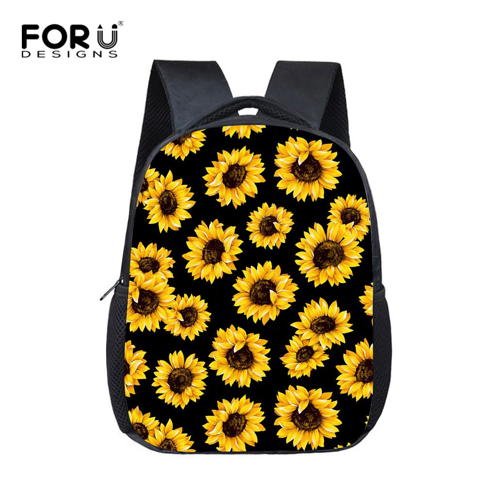 black sunflower backpack