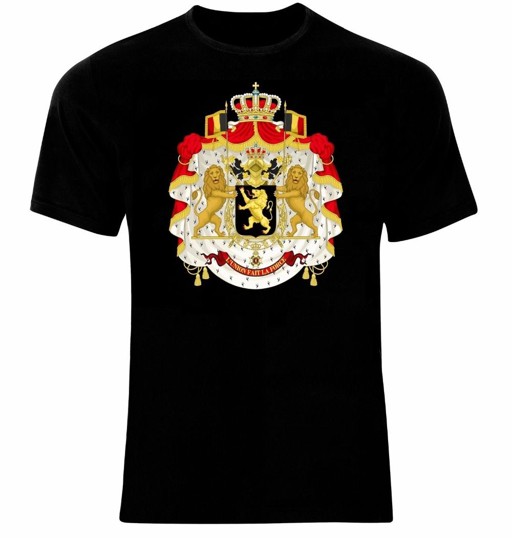 Download Coat Of Arms Of The Belgium Belgian Arms Flag T Shirt All ...