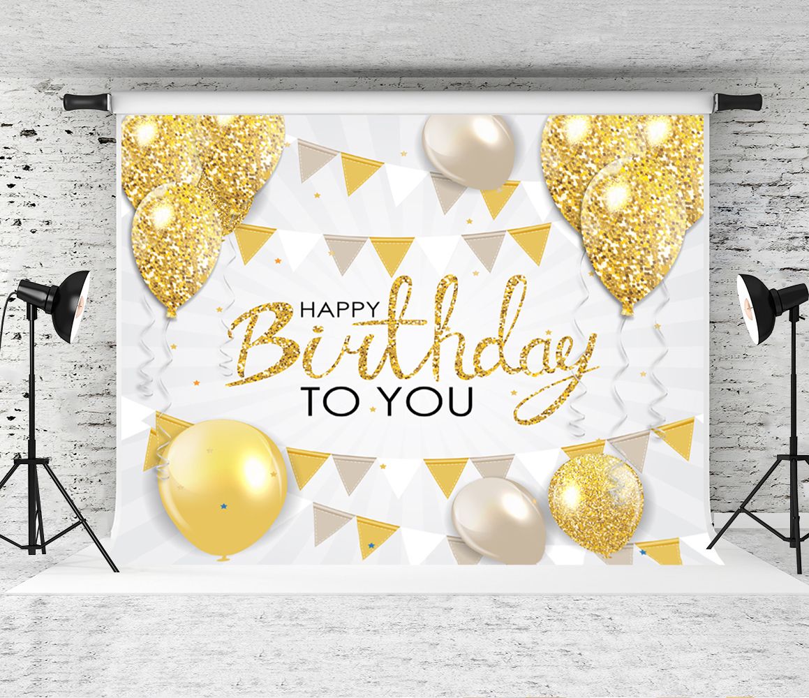 GoEoo 7x5ft Birthday Party Backdrop Minimalistic Birthday Themed Photography Background and Birthday Party Photography Backdrop Props LYNAN185 