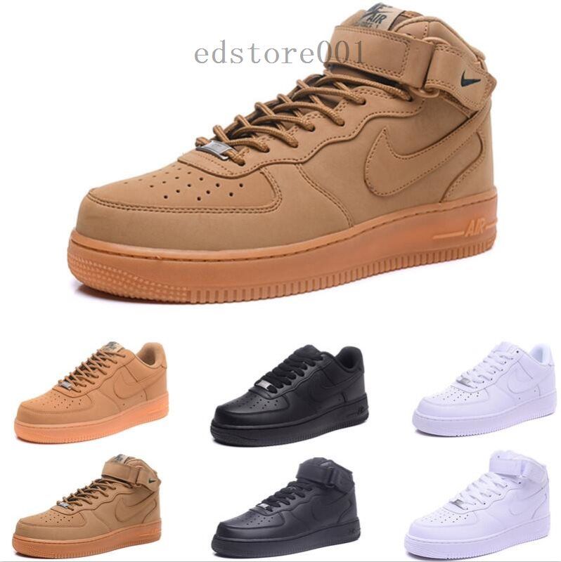 Compra Nike Air Force 1 One Dunk CORCHO Clavada Mujeres De Los Hombres De  Moda 2020 1 Zapatos Casuales De Alta Y Baja Cortar Todo En Blanco Y Negro  Marrón Zapatos Tamaño