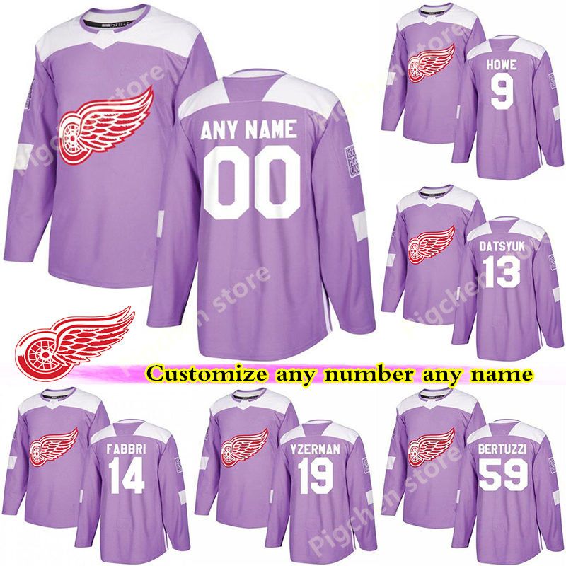 red wings cancer jersey