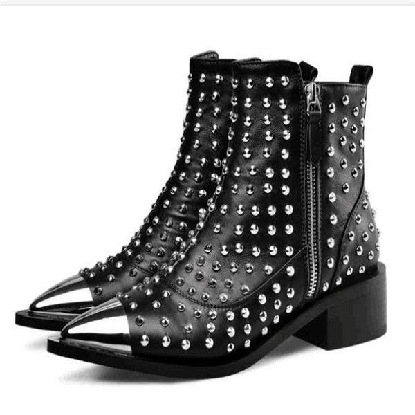 studded booties