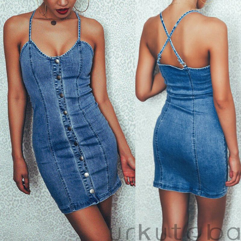 hot denim dresses