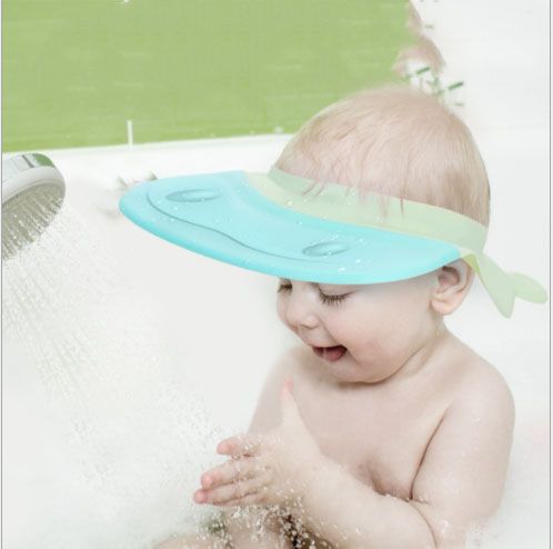 hat for bathing baby