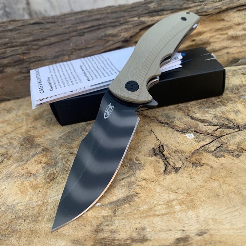 ZT Zero Tolerance 0606 Folding Knife 9CR14MOV Tiger Blade G10 Handle