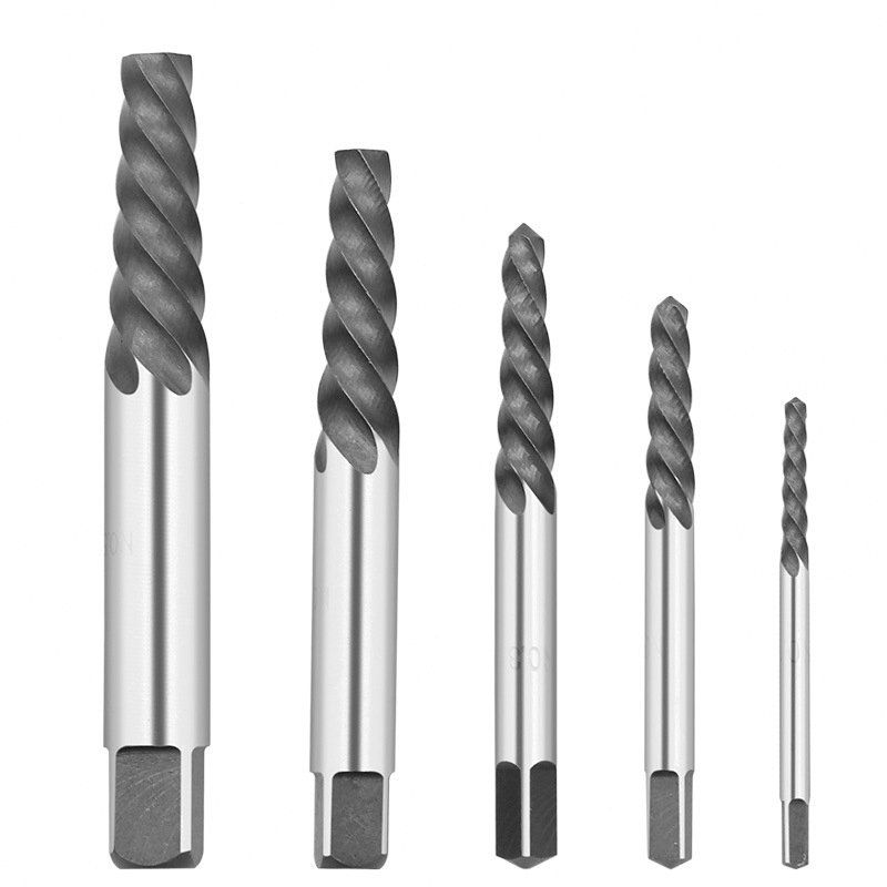 Broken Bolt Damaged Screw Extractor Tool Set 10Pcs Cobalt Left Hand Drill Bit
