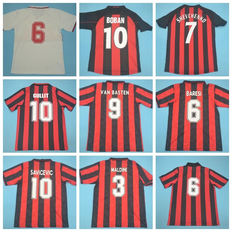 1988 1989 1990 1991 1992 1993 Kits Camisa AC Milan Del Fútbol Jersey Retro  KAKA MALDINI GULLIT INZAGHI PIRLO RONALDO Van Basten BAGGIO Fútbol Por  Top_sport_mall, 12,52 € | Es.Dhgate.Com