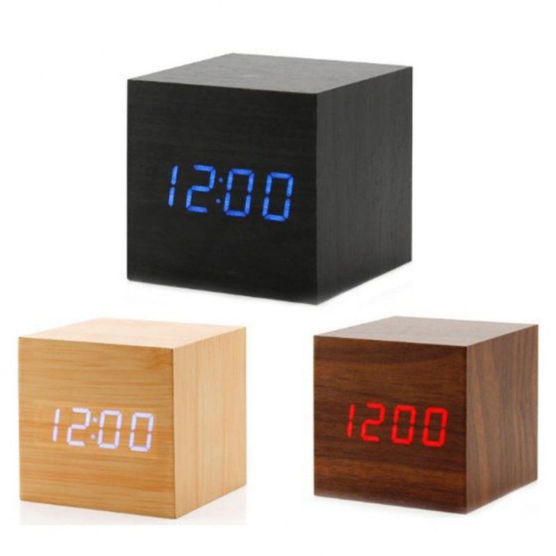 2020 Multicolor Wooden Clock New Modern Wood Digital Led Desk Alarm Clock Table Decor Zndb From Cnths 30 35 Dhgate Com