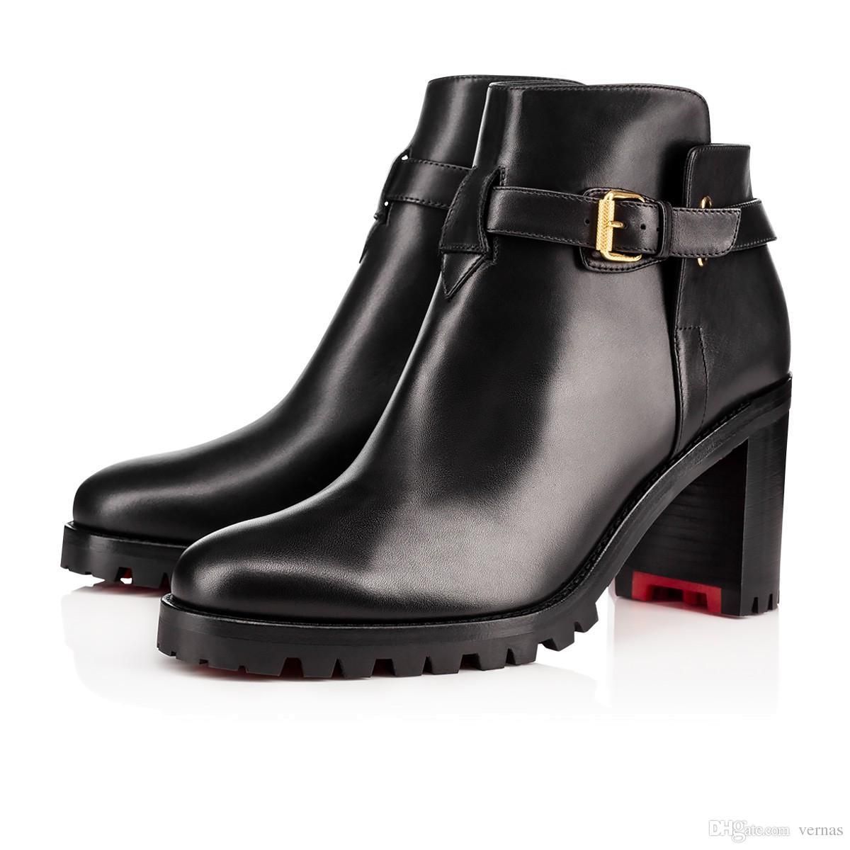 Saldos Online De Sapatos Para O Ar Livre Christian Louboutin  CLLouboutinAtacado Inferior Mulheres Red Botas Preto Couro Communa Botas  Mulheres Party For Vestido De Inverno De Luxo Desi APV 563817167 |  DHgate.Com