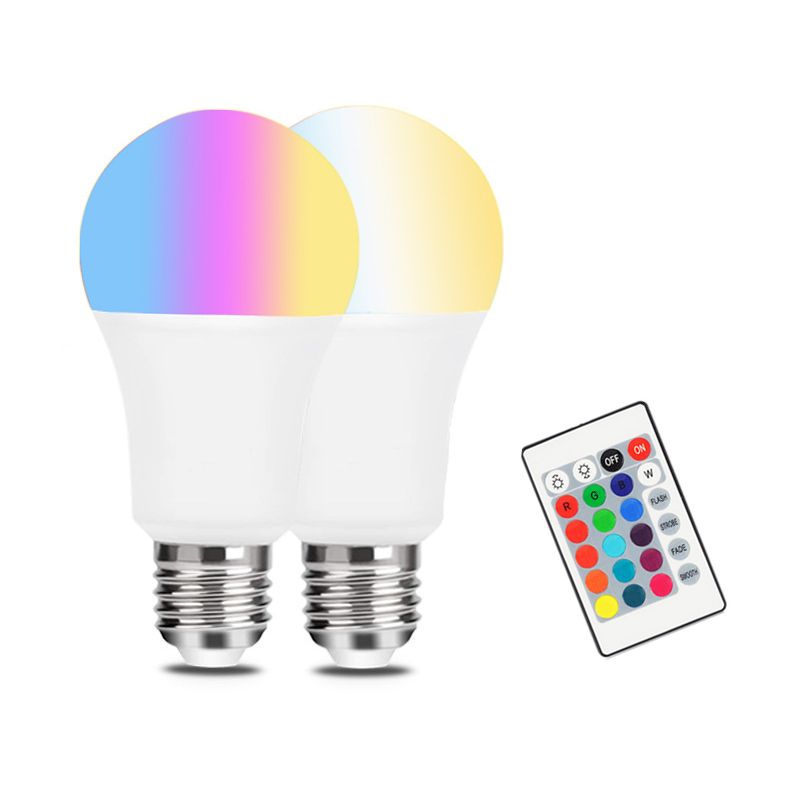 Bombilla de luz LED inteligente de Control Remoto Wifi Cambio de color de la lámpara LED Bombilla regulable-Blanco Bombilla de luz LED inteligente de Control Remoto Wifi Cambio de color de la lámpara LED Bombilla regulable-Blanco