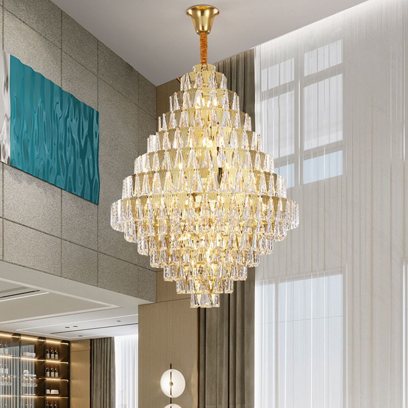 New High End Crystal Chandelier Lights For Duplex Villa Hotel Restaurant Club Luxury Hanging Lamps Gold Pendant Lighting Fixtures From Lamlux 1 668 85 Dhgate Com New High End Crystal Chandelier Lights, High End Lighting Fixtures