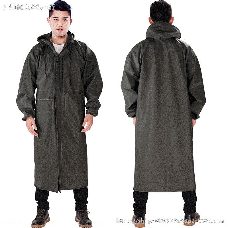 mens long waterproof walking coat