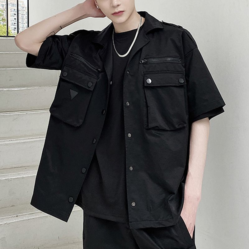 Mens Casual Shirts Men Short Sleeve 