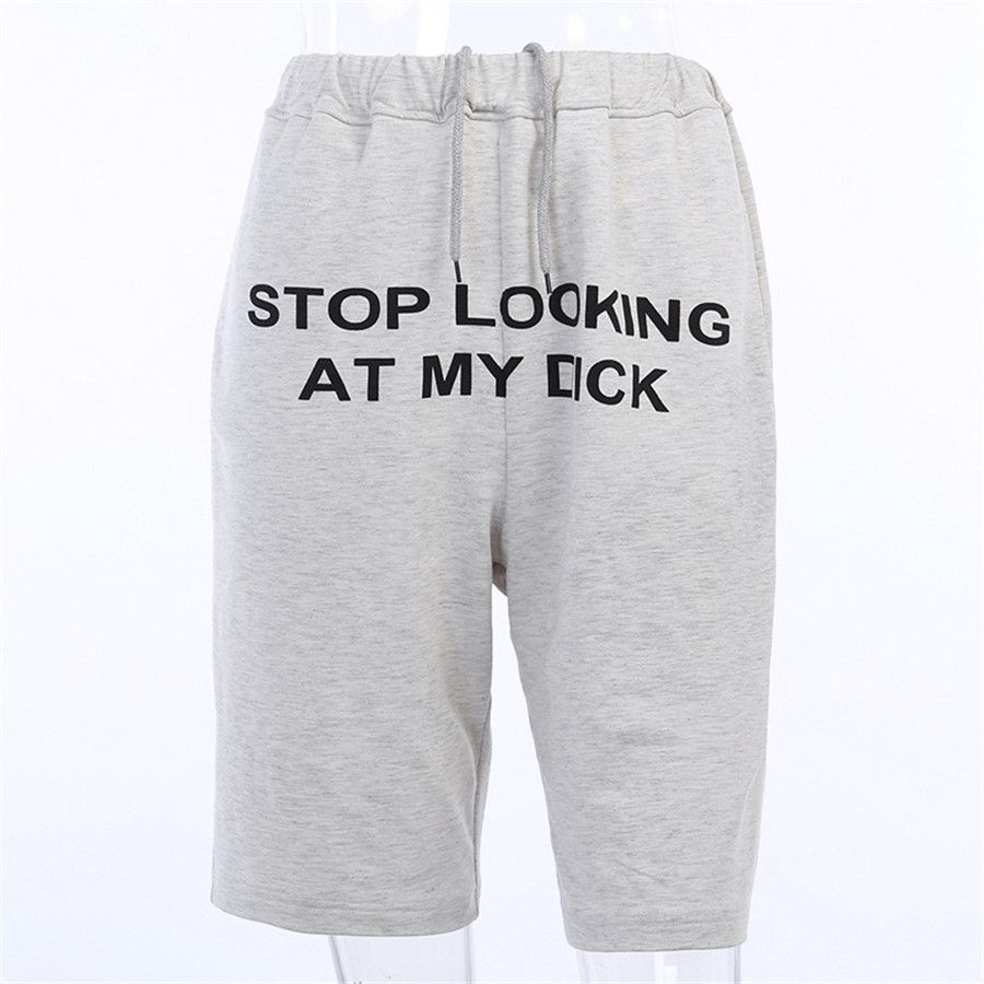 drawstring striped zipper decorated slim pants