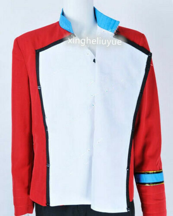 Star Trek II The Wrath Of Khan Cosplay Saavik Costume Uniform Red Jacket Suit