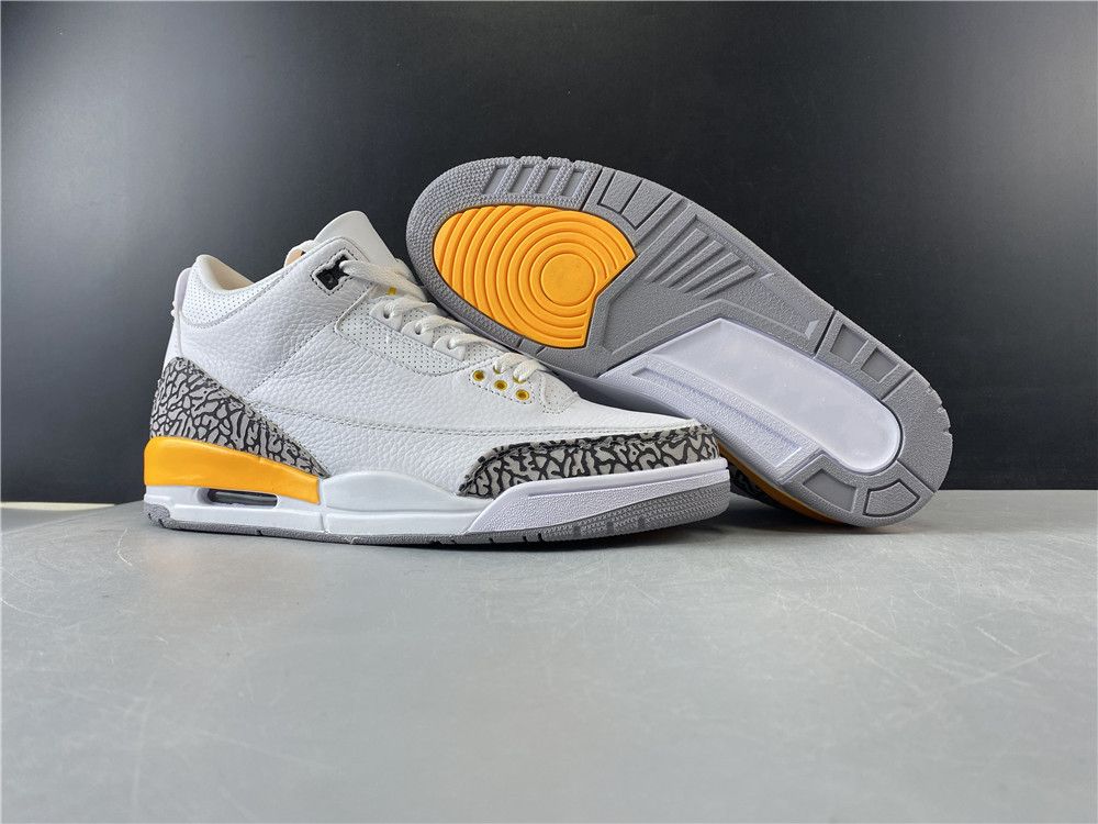 white and orange 3s