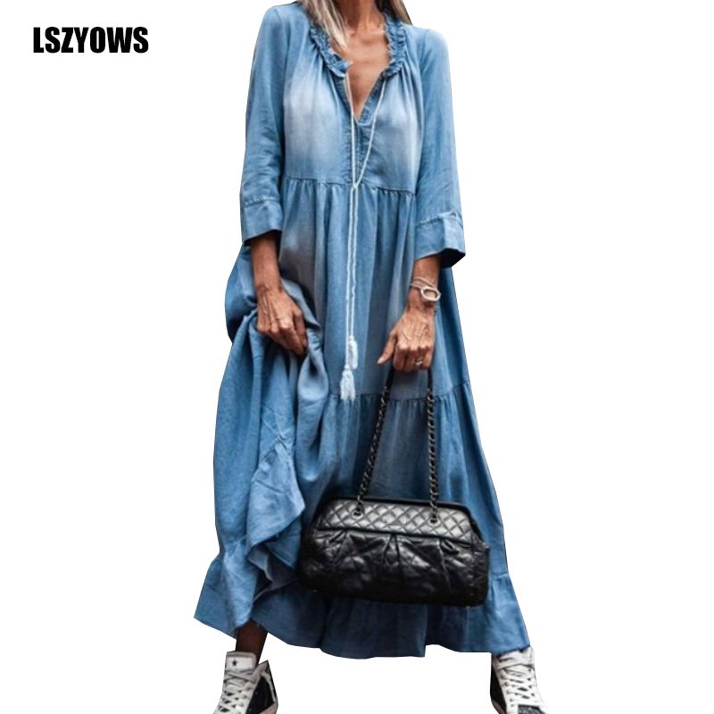 denim dress for dinner