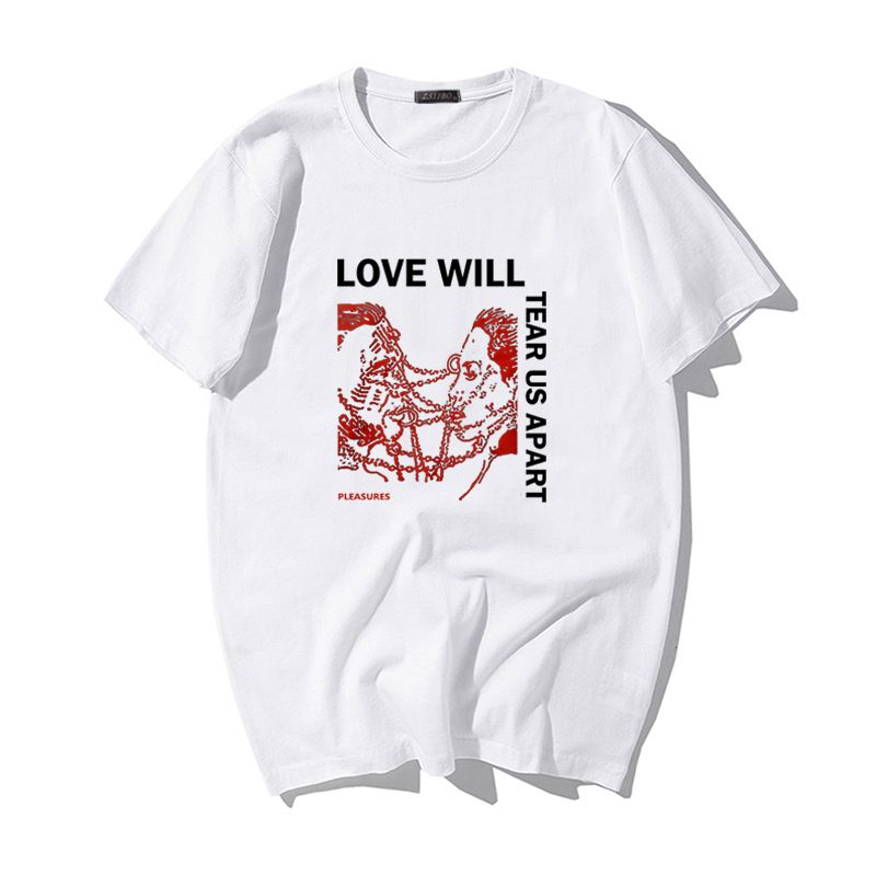 Mens T Shirt Harajuku Letter Tee 